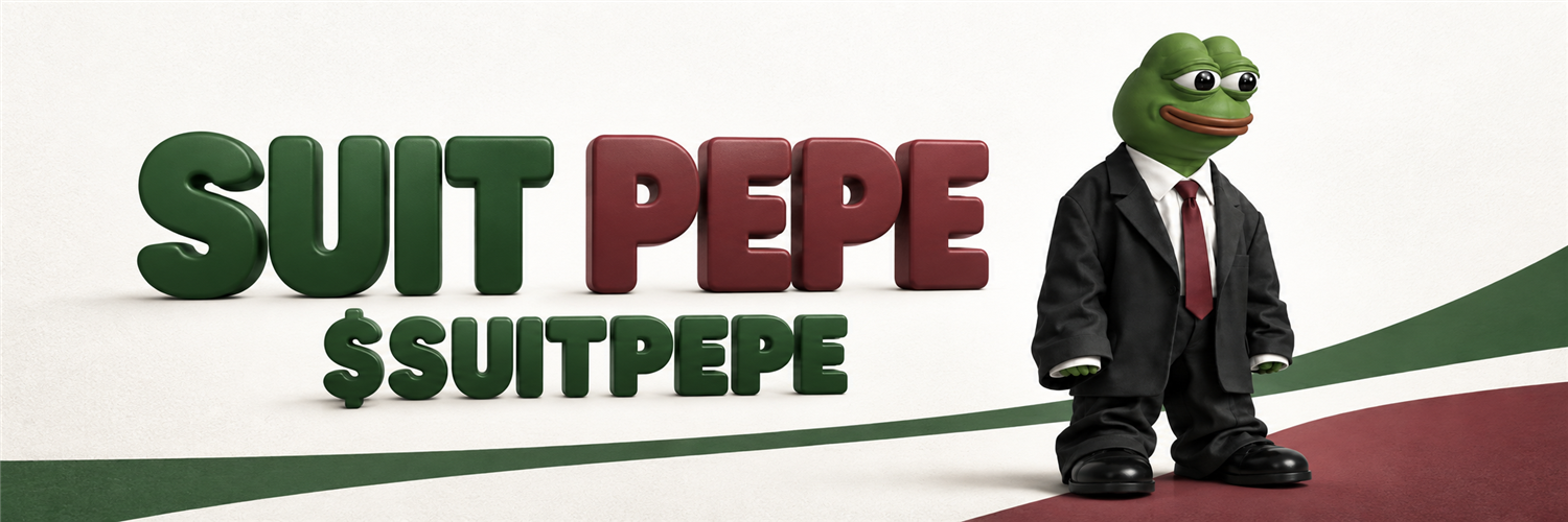 SUIT PEPE official banner